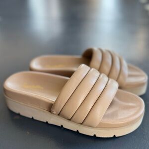 Seychelles Cream Slide Sandals